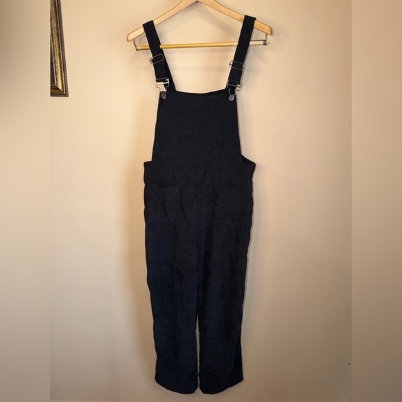 SHEIN Denim - SHEIN Black Corduroy Overalls